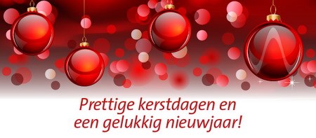 prettige kerstdagen en gelukkig nieuwjaar