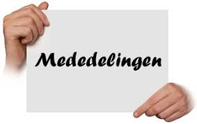 Mededelingen